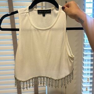 Sparkly cropped tank